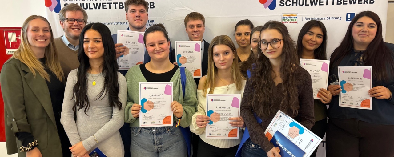 Demokratie live erleben: Unsere EF bei der Preisverleihung in Duisburg